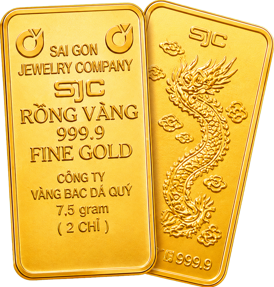 Hai miếng vàng SJC